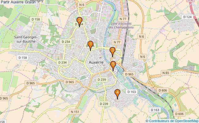 plan Partir Auxerre Associations partir Auxerre : 5 associations