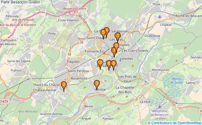 plan Partir Besançon Associations partir Besançon : 12 associations