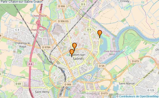 plan Partir Chalon-sur-Saône Associations partir Chalon-sur-Saône : 4 associations