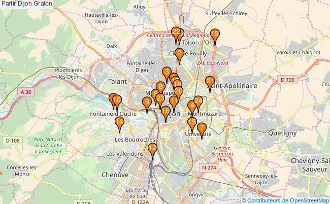 plan Partir Dijon Associations partir Dijon : 27 associations