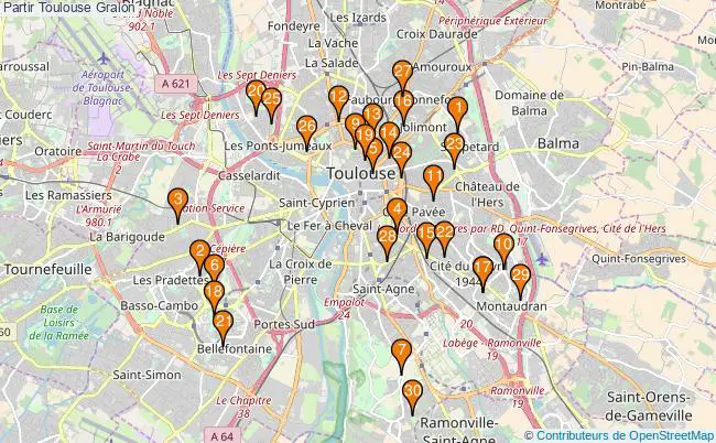 plan Partir Toulouse Associations partir Toulouse : 79 associations