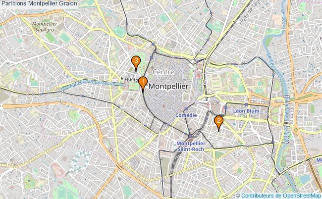plan Partitions Montpellier Associations partitions Montpellier : 3 associations