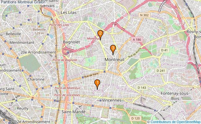 plan Partitions Montreuil Associations partitions Montreuil : 3 associations