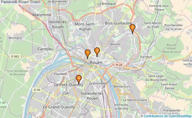 plan Passerelle Rouen Associations passerelle Rouen : 5 associations