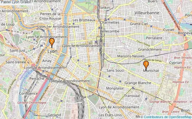 plan Pastel Lyon Associations pastel Lyon : 3 associations