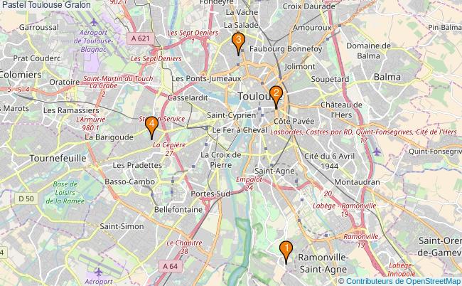 plan Pastel Toulouse Associations pastel Toulouse : 5 associations