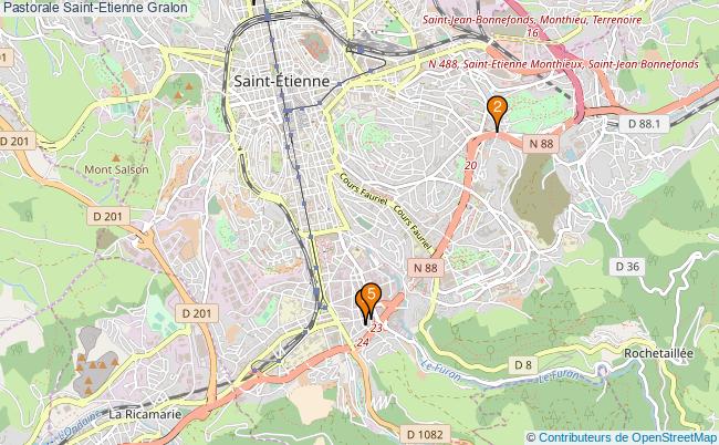 plan Pastorale Saint-Etienne Associations pastorale Saint-Etienne : 4 associations