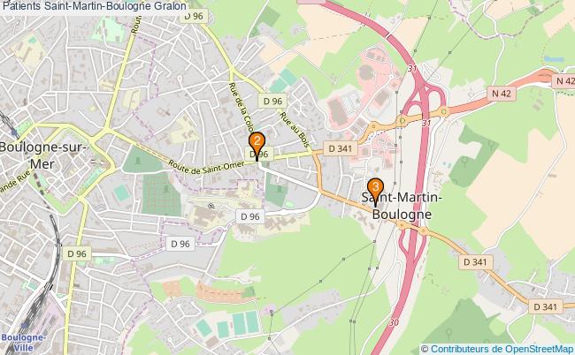 plan Patients Saint-Martin-Boulogne Associations Patients Saint-Martin-Boulogne : 3 associations