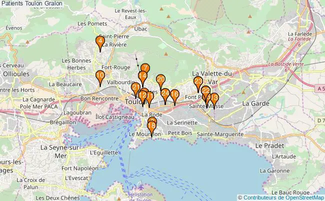 plan Patients Toulon Associations Patients Toulon : 24 associations