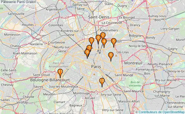 plan Pâtisserie Paris Associations pâtisserie Paris : 13 associations