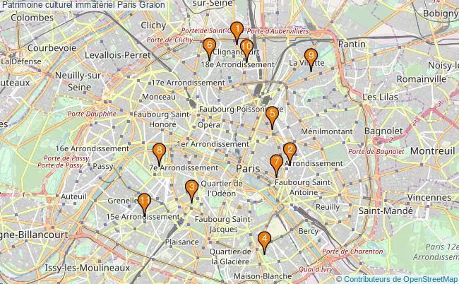 plan Patrimoine culturel immatériel Paris Associations patrimoine culturel immatériel Paris : 15 associations