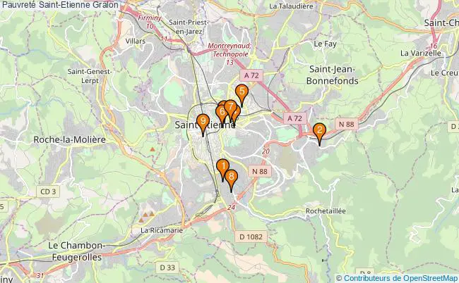 plan Pauvreté Saint-Etienne Associations pauvreté Saint-Etienne : 15 associations