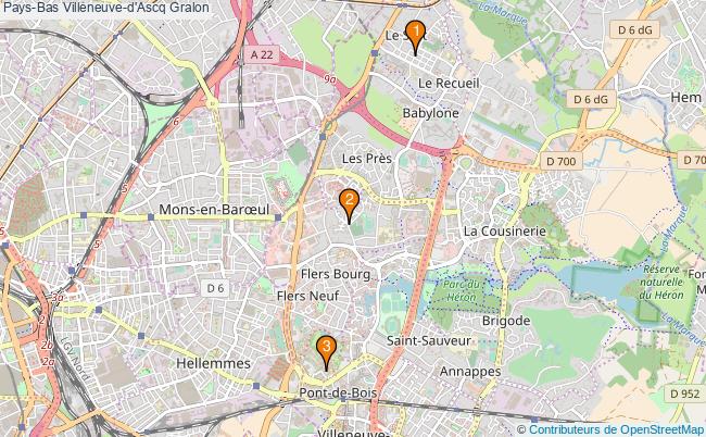 plan Pays-Bas Villeneuve-d'Ascq Associations Pays-Bas Villeneuve-d'Ascq : 3 associations