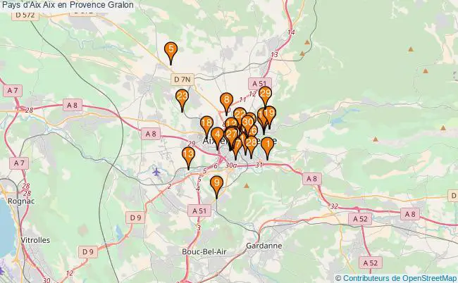 plan Pays d'Aix Aix en Provence Associations Pays d'Aix Aix en Provence : 82 associations
