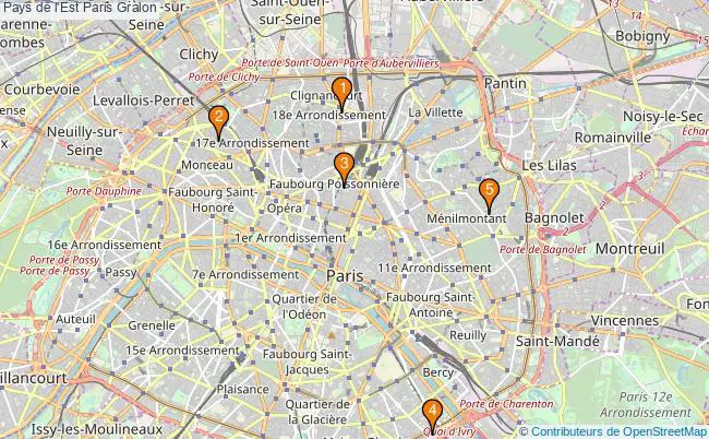 plan Pays de l'Est Paris Associations Pays de l'Est Paris : 5 associations