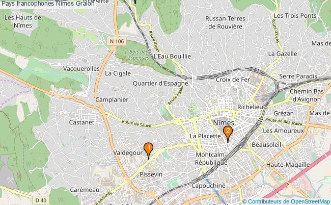 plan Pays francophones Nîmes Associations pays francophones Nîmes : 3 associations