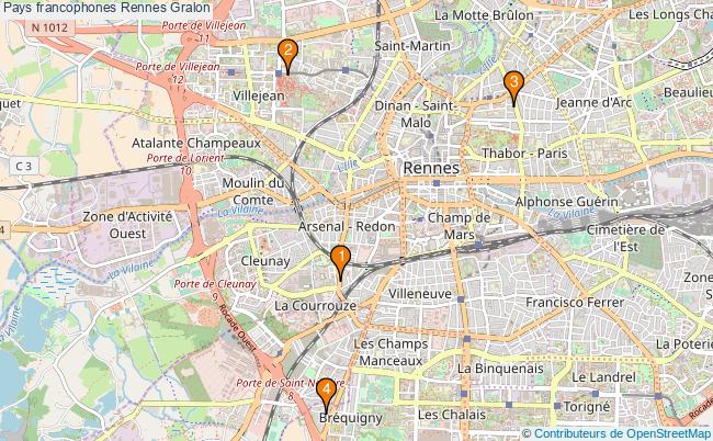 plan Pays francophones Rennes Associations pays francophones Rennes : 8 associations
