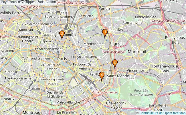 plan Pays sous-développés Paris Associations pays sous-développés Paris : 4 associations