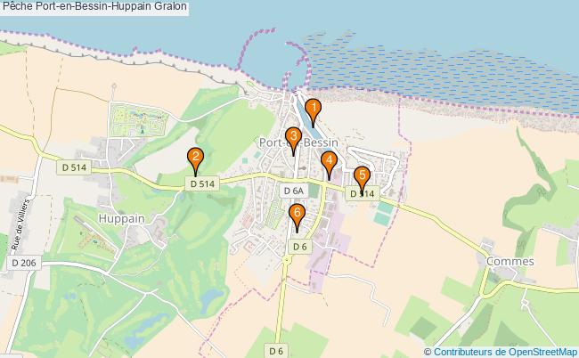 plan Pêche Port-en-Bessin-Huppain Associations pêche Port-en-Bessin-Huppain : 6 associations