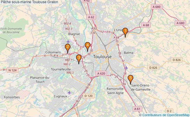 plan Pêche sous-marine Toulouse Associations pêche sous-marine Toulouse : 4 associations