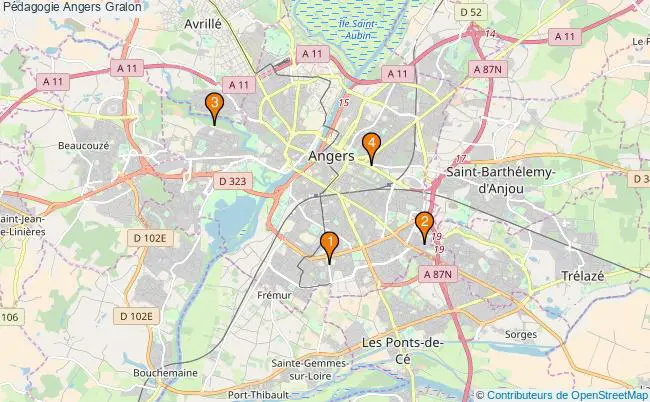 plan Pédagogie Angers Associations pédagogie Angers : 6 associations