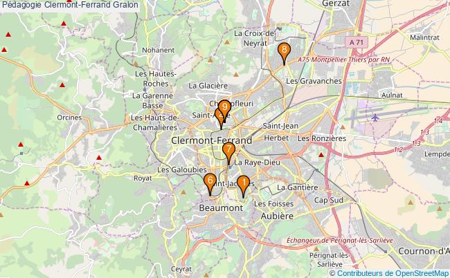 plan Pédagogie Clermont-Ferrand Associations pédagogie Clermont-Ferrand : 9 associations