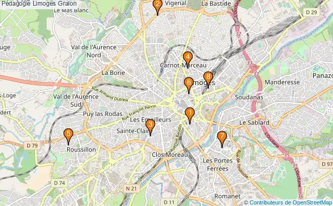 plan Pédagogie Limoges Associations pédagogie Limoges : 12 associations