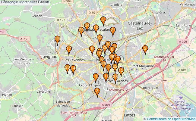 plan Pédagogie Montpellier Associations pédagogie Montpellier : 39 associations