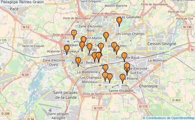 plan Pédagogie Rennes Associations pédagogie Rennes : 24 associations