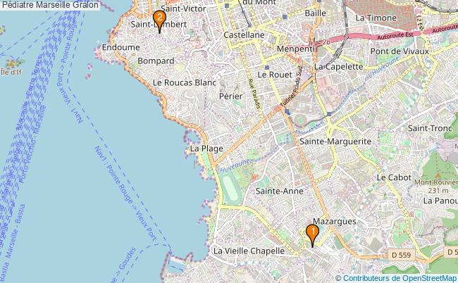 plan Pédiatre Marseille Associations pédiatre Marseille : 2 associations