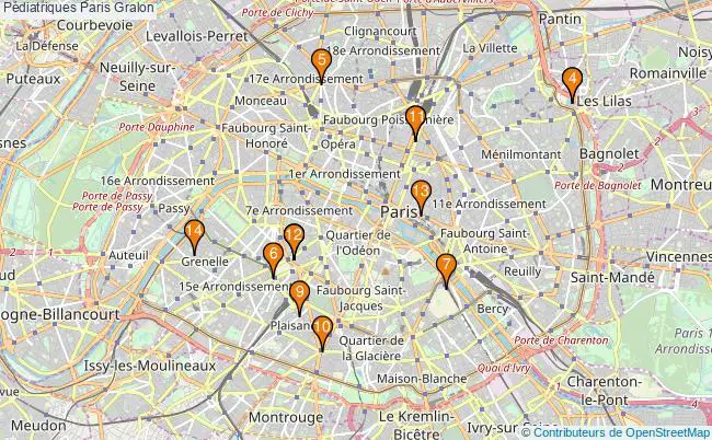 plan Pédiatriques Paris Associations pédiatriques Paris : 16 associations