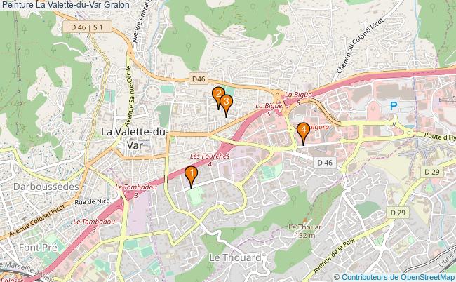 plan Peinture La Valette-du-Var Associations peinture La Valette-du-Var : 4 associations