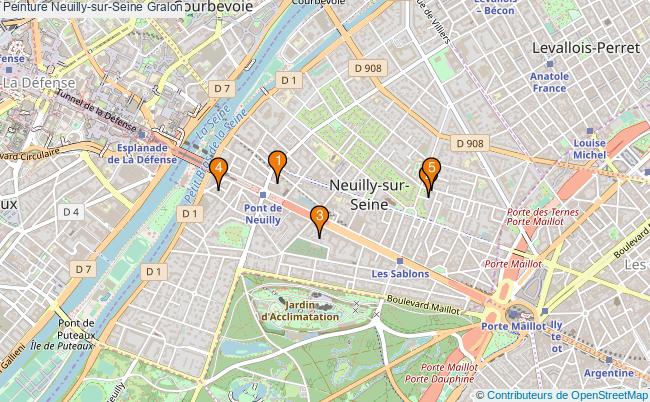 plan Peinture Neuilly-sur-Seine Associations peinture Neuilly-sur-Seine : 7 associations