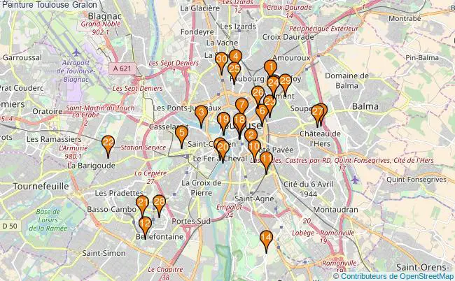 plan Peinture Toulouse Associations peinture Toulouse : 84 associations