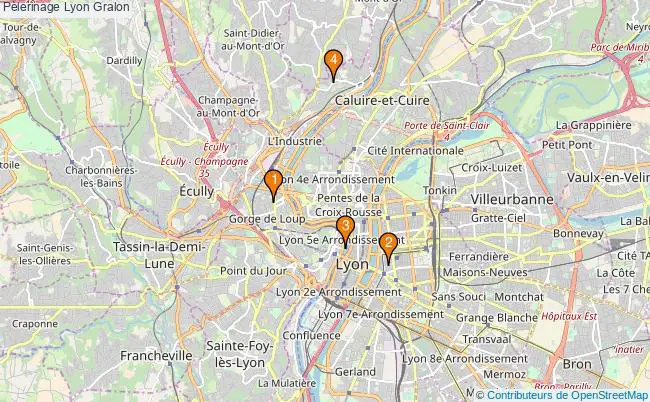 plan Pèlerinage Lyon Associations pèlerinage Lyon : 5 associations