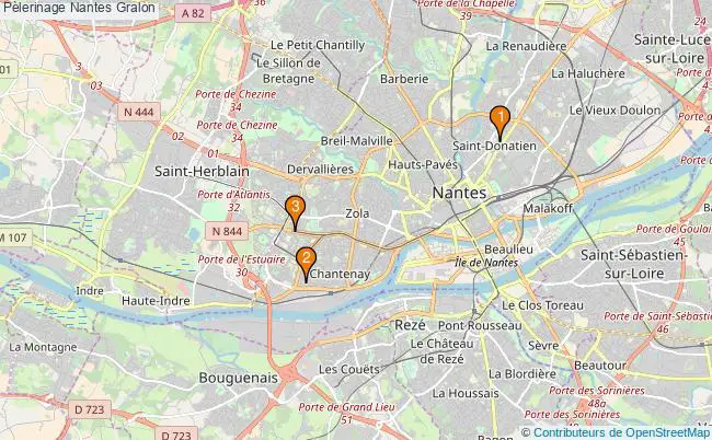 plan Pèlerinage Nantes Associations pèlerinage Nantes : 3 associations