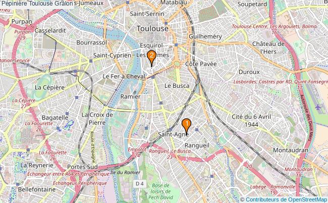 plan Pépinière Toulouse Associations pépinière Toulouse : 3 associations
