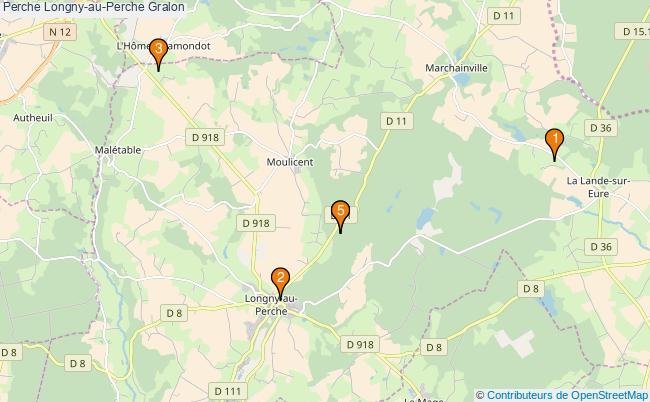 plan Perche Longny-au-Perche Associations Perche Longny-au-Perche : 6 associations