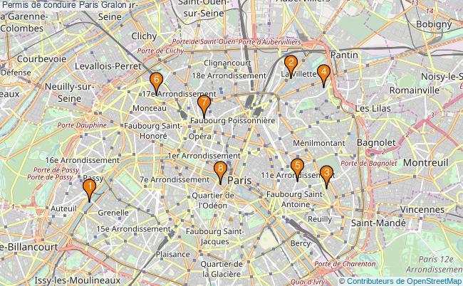 plan Permis de conduire Paris Associations permis de conduire Paris : 9 associations