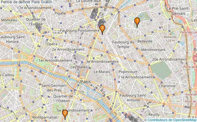 plan Permis de démolir Paris Associations permis de démolir Paris : 3 associations