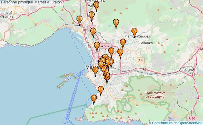plan Personne physique Marseille Associations personne physique Marseille : 48 associations