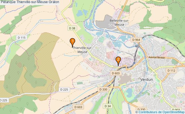 plan Pétanque Thierville-sur-Meuse Associations pétanque Thierville-sur-Meuse : 2 associations