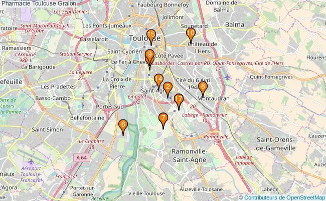 plan Pharmacie Toulouse Associations pharmacie Toulouse : 21 associations
