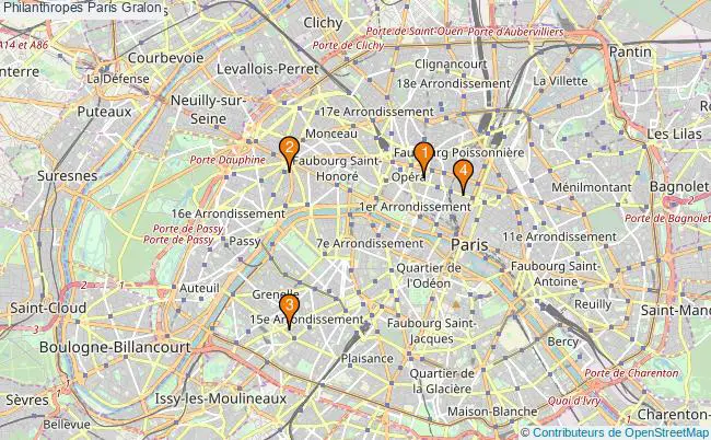 plan Philanthropes Paris Associations philanthropes Paris : 6 associations