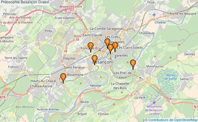plan Philosophie Besançon Associations philosophie Besançon : 11 associations