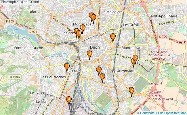 plan Philosophie Dijon Associations philosophie Dijon : 21 associations