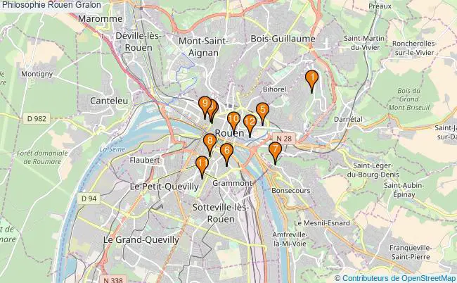 plan Philosophie Rouen Associations philosophie Rouen : 14 associations