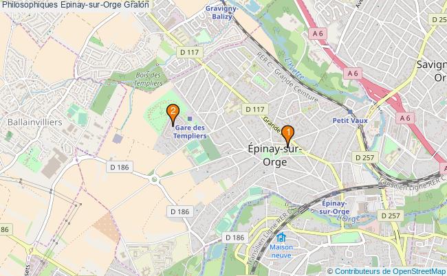 plan Philosophiques Epinay-sur-Orge Associations Philosophiques Epinay-sur-Orge : 3 associations