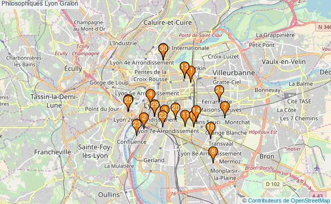 plan Philosophiques Lyon Associations Philosophiques Lyon : 61 associations