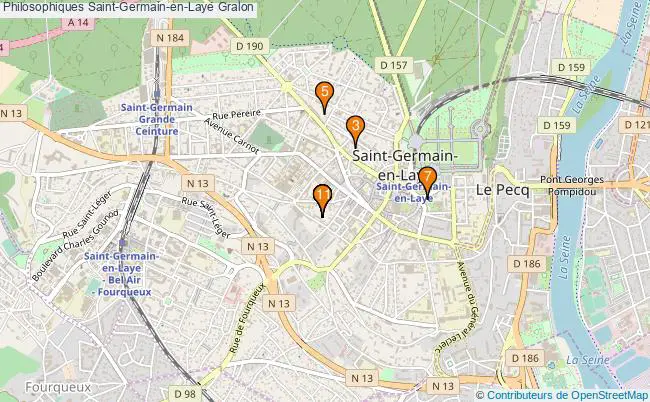 plan Philosophiques Saint-Germain-en-Laye Associations Philosophiques Saint-Germain-en-Laye : 11 associations
